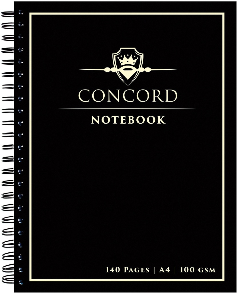 Notebook A4 Lined, 70Sh, 100Gsm, Margin & 4 Hole Punched, Spiral-8956-CON