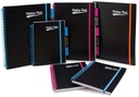 Notebook A4 Lined With Elastic Strap, 125Sh, 80Gsm, 4 Hole Punched, Spiral Pp Neon Cover