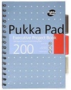 A5 Pukka Metallic Project Book - 3 subjects 200 pages Metallic Blue Color Pukka Pad