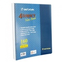 4 Subject Spiral PVC NoteBook 9.5"X7" 160'S