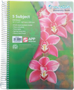 5 Subject Spiral PVC NoteBook 10.5" X 8" 200'S