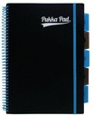 Notebook 5 Subject A4 Lined with Elastic Strap, 125SH, 80gsm, 4 hole punched, Spiral PP Neon cover