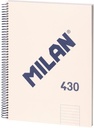 Spiral notebook, lined paper, 80 A4 sheets, 1918 series, beige