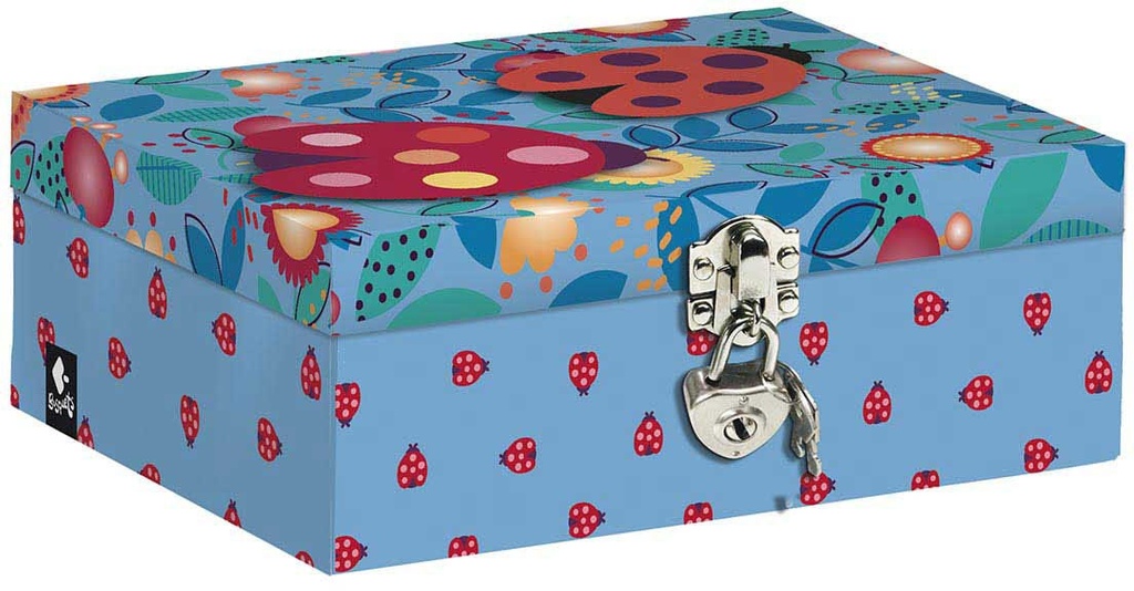 Keepsakes Box with Diary, Metal lock with 2 Keys - LADYBUG - 2021/2022