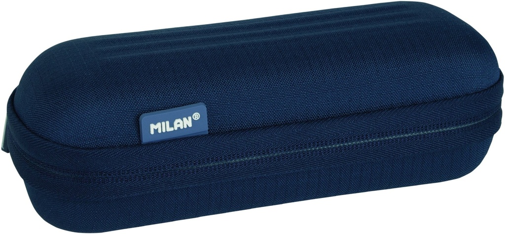 Semi-rigid oval pencil case 1918 series, navy blue