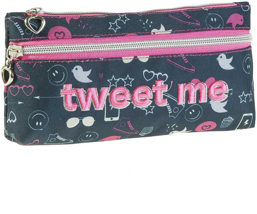 Pencil Case Double Zip - TWEET ME - 2020/2021