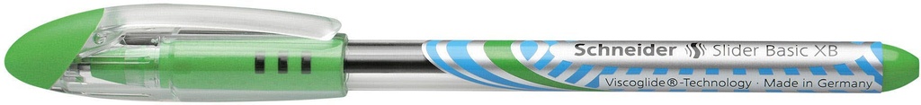 Ballpoint Pen Slider Basic XB Light Green Schneider
