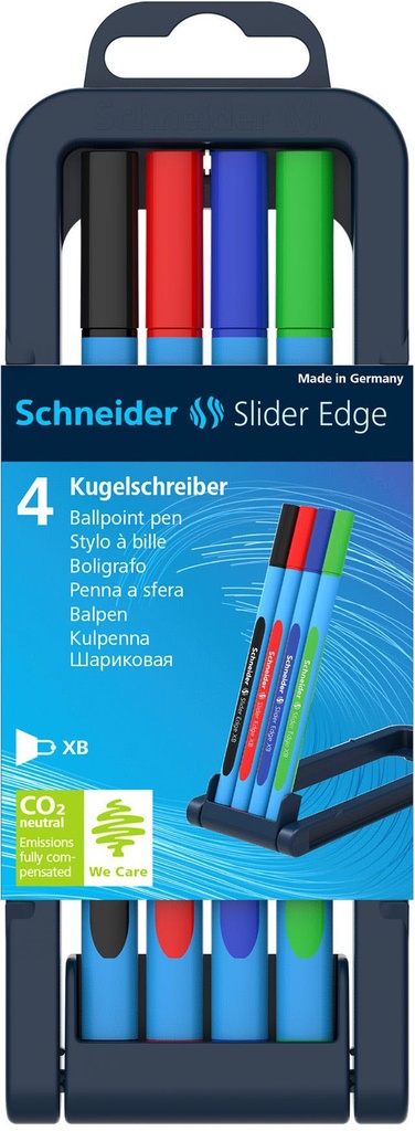 Ballpoint Pen Slider Edge XB Basic Box 4 Pieces Schneider