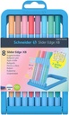 Ballpoint Pen Slider Edge XB Box 8 Pieces Pastel Schneider