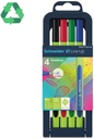 Fineliner Line-Up 0,4 Assorted Adjustable Pencil Case Stand 4 Pieces Schneider