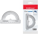 Protractor 180°/ 10 cm CLEAR, (1 pcs in polybag)