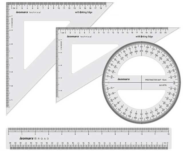 Set Square - Technical - Set of 4 - 12 X 14"