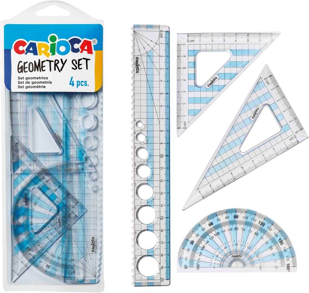 Geometry Set 4pcs, Carioca