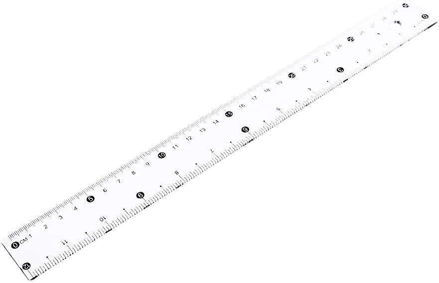 Ruler Plastic 30cm 180406 Transparent
