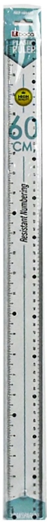 Ruler Plastic 60cm 180403 Transparent