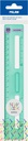 Transparent ruler 20 cm New Look series, green