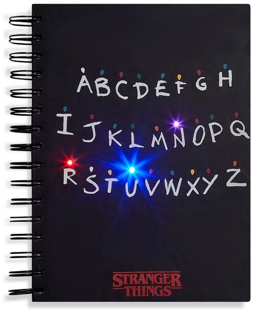 Stranger Things A5 Wiro Notebook With Led