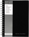 A5 Black Wirebound Manuscript Book