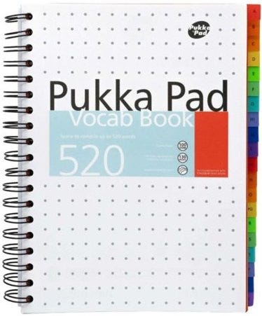 Pukka B5 Vocab Book