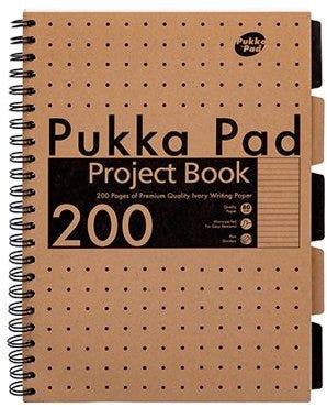 Kraft A4 Project Book 4 packs of 3 per box