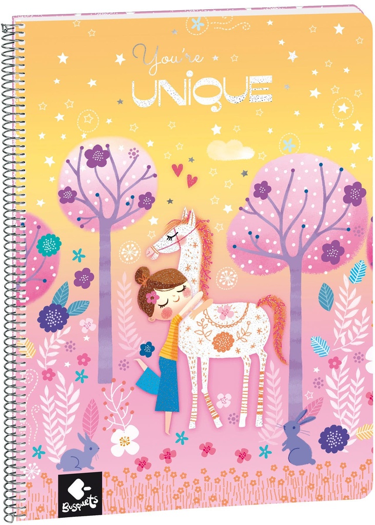 Notebook A4, Spiral, 80Page, Squared - UNIQUE - 2022/2023