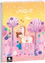 Notebook A4, Spiral, 80Page, Squared - UNIQUE - 2022/2023