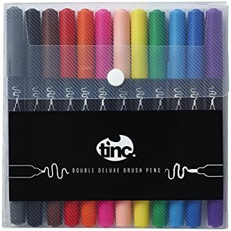 Tinc Double Deluxe Brush Markers - Multi