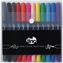 Tinc Double Deluxe Brush Markers - Multi