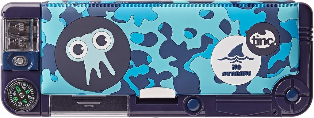Tonkin Camo Snap Compartment Pencil Case