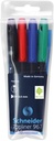 Fineliner Topliner 967 04 Assorted Wallet 4 Pieces Schneider