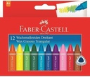 FABER-CASTELL WAX CRAYONS 24 COLOR 90MM