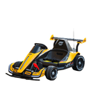 Karting Car Remote Control LED Digital display, power display,Motor 550#dual drive 380W steering mo Yellow