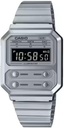Watch Digital Type - Chrome Plated Resin - Silver - WR 50M A100WE-7BDF