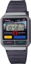 Watch Digital Type - Chrome Plated Resin - Black - WR 50M A120WEST-1ADR