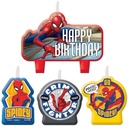 Spiderman Birthday Candle Set