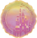 Disney Princess Once Upon A Time Metallic Paper Plates 10In, 8Pcs