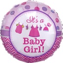 S40 Shower With Love Girl Foil Balloon 18In