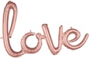 G40 Love Rose Gold Phrase Script Balloon