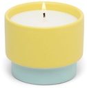 Colour Block Ceramic Candle 6 oz./170g - Yellow - Minty Verde