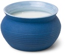 Santorini Ceramic Candle 13 oz./368g - Blue - Salted Blue Agave