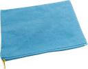 Large blank canvas cosmetic bag - Pastel Blue