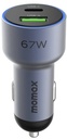 MOMAX MOVE 67W DUAL PORT CAR CHARGER