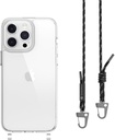 Switcheasy PLAY Clear Bumper Case with Lanyard For iPhone 15 6.7 Pro Max Black