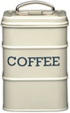 Kitchencraft Ln Coffee Canister Steel Cream