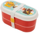 Maneki Neko Lucky Cat Stacked Bento Box Lunch Box With Fork & Spoon