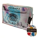 Friends Multi Pocket Pencil Case - Purple Tie Dye