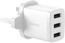Baseus Compact charger 3U 17W UK White