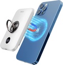 iWalk Magnetic Wireless Power Bank 6000mAh Portable Charger with Finger Holder White