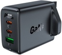 Acefast A44 PD 65W Gan (2*USB-C+USB-A) Charger,Black Black