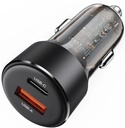 Acesfast B12 60W (USB-A+USB-C) dual-port car charger Black